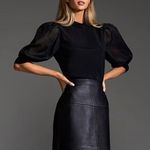 Ted Baker Black Leather Mini Skirt Photo 2