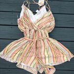 Altar'd State Striped Romper Dress Photo 0
