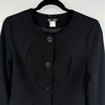 Venus Blazer Womens Size 2 Black Button Front Tailored Career Suit Jacket Coat Photo 1