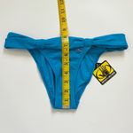 Body Glove  Azuro Blue Bali Hipster Bikini Bottom XS NWT Folded Waistband Charm Photo 5