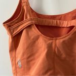 Free People Movement Orange Sleeveless Ruched Crop Tank Photo 3