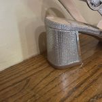 Jones New York Silver metallic block Heeled Shoes formal party homecoming Photo 6