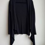 Beyond The Bump Beyond Yoga Black Open Front Waterfall Cardigan Size Medium Photo 0