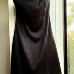 Betsey Johnson VTG Y2K Collection Black Satin Strapless Mini Dress size 8 Photo 0