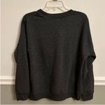 Rae Dunn Women’s Charcoal Grey Sweatshirt with Ankle Socks Size Small Photo 3