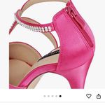 Erijunor NIB S Strap Hot Pink Size 10, heel 4” with 0.5 Platform Insert Photo 3