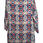 Johnny Was ‎ Geometric Open Sleeve Shift Dress - M Photo 0