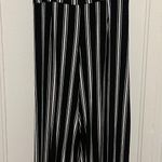 Ambiance Apparel Ambiance Black & White Spaghetti Strap Jumpsuit Photo 2