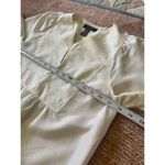 Context Petite Silk Blouse PS Pearl Ivory w Blush Sheen Embroidered Top White Size 4P Photo 5