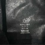 Aerie NWOT OFFLINE The Hugger High Waisted Crackle Legging Black Size Small Photo 4