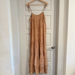 Natalie Martin  Melanie 100% Silk Brown Maxi Dress Size Small Photo 2