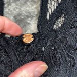 Free People FP One Womens SZ S Black Lace Adjustable Bralette Sexy Strappy Dark Photo 1