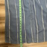 Bella Dahl  Chambray Striped Button Down Dress Women's Sleeveless White Blue S Photo 5