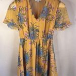 Madewell Women's Sweetgrass Ruffle Sleeve Dress Size 2 Floral Knee Length Travel Photo 0