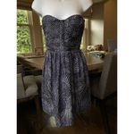Devlin Dress Size Small Strapless Blue White Quilted Smocked Mini from Nordstrom Photo 14