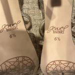 Jewel Badgley Mischka golden Strappy Heel Size 6.5 or 7 Gold Photo 5