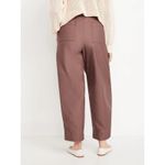Old Navy High Waisted Canvas Barrel Leg Pants 16 Women’s Warm Taupe NWT Photo 7