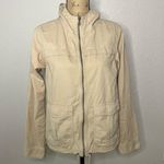 Columbia Womens Khaki Long Sleeve Hooded Zip Up Utility Cargo Jacket size XS Photo 7