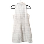 Anthropologie  Hutch Sofia‎ Metallic Tweed Mini Dress White NWT Sz 6 Photo 1