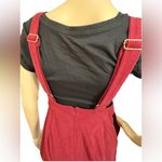 Hurley NEW Juniors Ronnie Corduroy Flare Jumpsuit Red Small NWT Photo 2