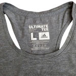Adidas  Gray Ultimate Tee Racerback Sleeveless Tank Top Large Photo 3