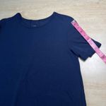 Cozy Earth Navy Blue Ribbed Tencel Bamboo Blend Short Sleeve Tunic Dress Size S Photo 6