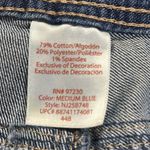 No Boundaries  Stretch Denim Lace Accent Cuffed Capri Blue Jeans Juniors 11 Photo 7