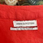 Urban Outfitters Uo orange linen wrap blouse Photo 3