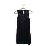 Astr The Label Black Molly Lined Shimmery Velvet Mini Burnout Trapeze Dress Size L Photo 4