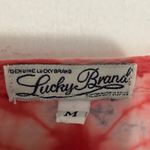 Lucky Brand  Red and Black Tie-Dye Blouse Photo 1