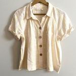 Free People We the Free Linen Button Down Top Photo 3