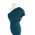 Elliatt Liberty Forest Green Teal One Shoulder Fitted Bodycon Dress size S Photo 5