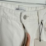 ZARA NWT Split Straight Jeans In Off White Size 10 Photo 9