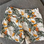 Carolina belle Orange and Green Floral Women's Shorts Photo 1
