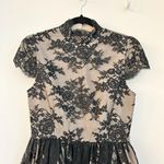 Alice + Olivia Jayna Lace Open Back Dress in Black Photo 4