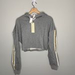 Dance & Marvel Crop Top Gray Hoodie Sweatshirt NEW M Photo 2