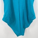 Robin Piccone Ava Swimsuit Size 8 NEW One Piece Blue Knot Plunge Turquoise NWOT Photo 14
