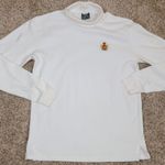 Vintage Polo Ralph Lauren Turtleneck Long Sleeve Shirt Crest Made USA L White Size L Photo 4