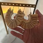 Western/Boho Fashion Earrings Tan Photo 2