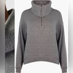 Sweaty Betty  estful Bouclé Half Zip Pullover size small charcoal marl Photo 6