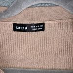 SheIn Button Front Dress Women Medium Ribbed Knit Long Sleeve Bodycon‎ Photo 6