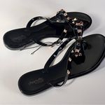 Charlotte Russe Women's Black Studded Bow Sandals Sz 7 Photo 5