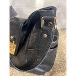 Michael Kors Black Leather Shoulder Bag Hobo Gold Hardware Designer Luxury Purse Photo 5