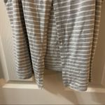 Yogalicious Yogalicous Grey/White Striped Split Back Tank Medium Photo 9