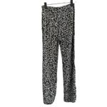 Olivaceous  Black & White Leaf Print Lightweight Lounge Pants Women Sz S Photo 1
