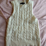 Forever 21  Sweater Knit Vest White Photo 0
