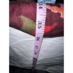 Floral Print Wrap Scarf Shawl Burgundy Purple Long Lightweight 21x72” Photo 6