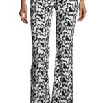 Alexis  Dagmar Wildflower Flare-Leg Pants Black White Sz S Photo 1