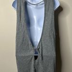Aerie  Grey Cutout Sleeveless Athletic Top Women's Medium Photo 3