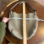 Michael Kors  Collection Taupe leather Hobo Bag neutral quiet luxury designer Photo 8